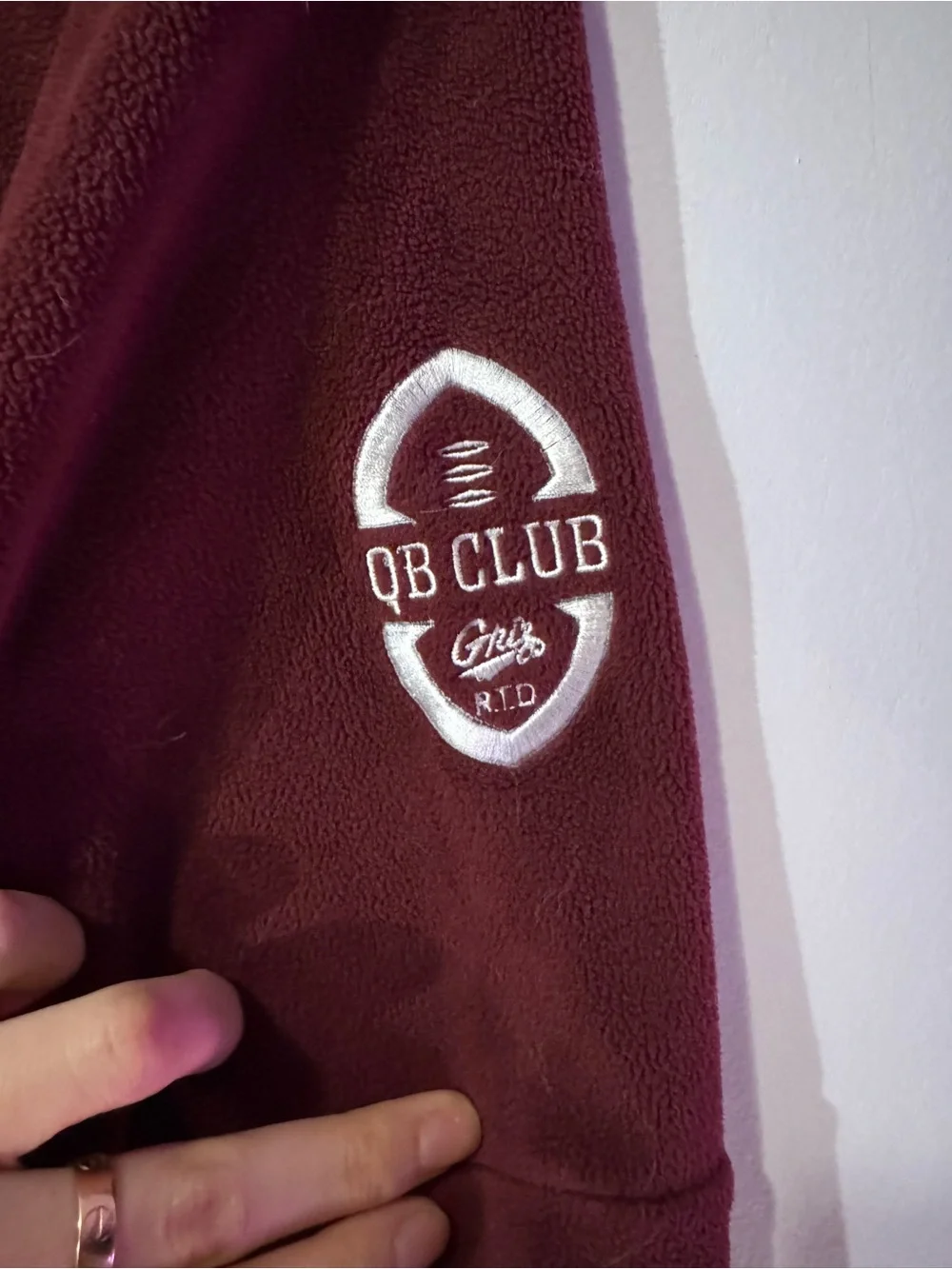 Nike Burgundy Half-Zip Fleece Pullover